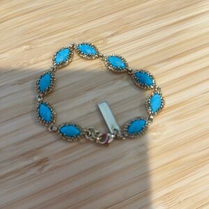 Kendra Scott bracelet- gold with turquoise stones